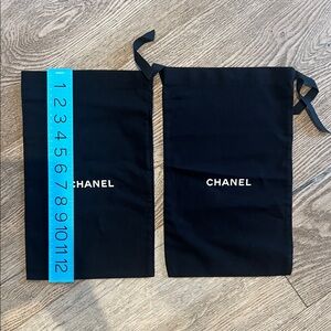Chanel Black Dust Bags for shoes or anything else. 13x8